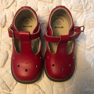 Red T Strap Mary Jane - Size 5